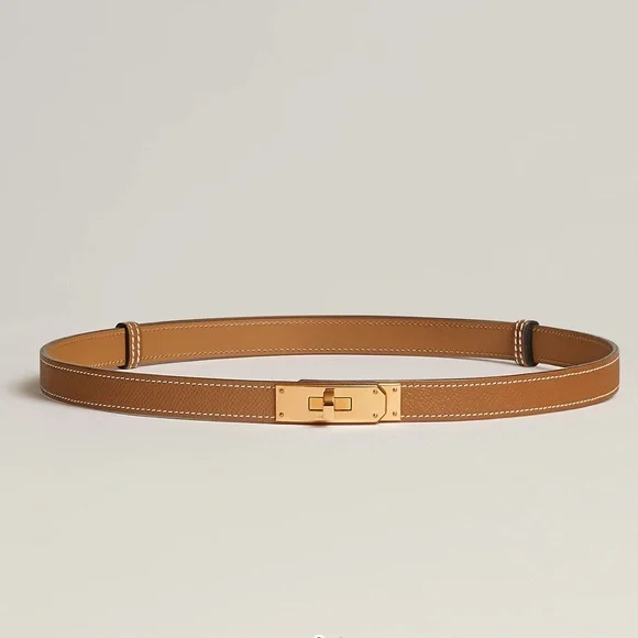 Hermes Gold Kelly Belt with Gold Hardware - Picture 1 of 4